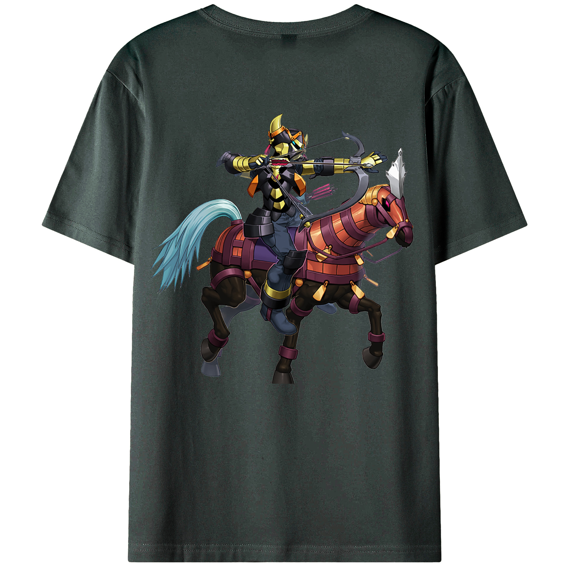 （画像用） 遊☆戯☆王 Yu-Gi-Oh! 綿100％ メンズ半袖Tシャツ（バックプリント） 通気性
